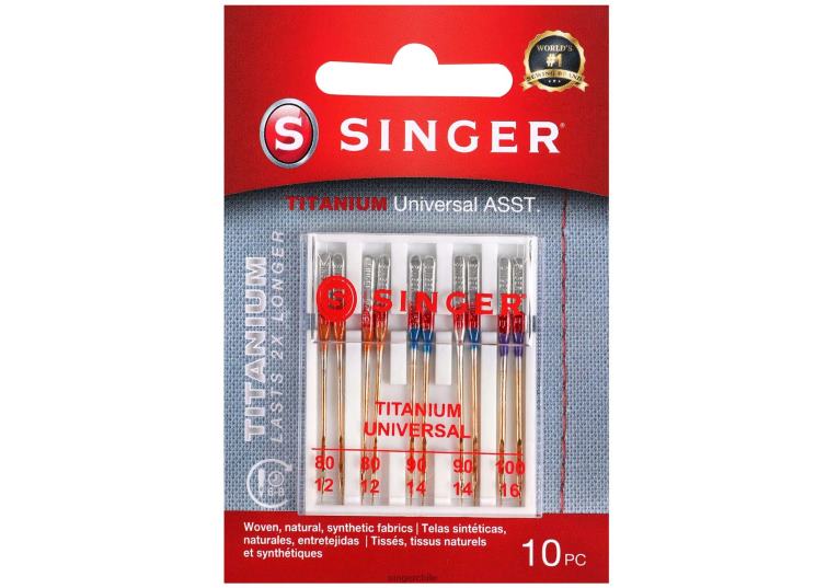 SINGER agujas universales de titanio varios tamaños accesorios 860BJ86