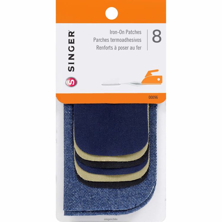 SINGER combo de parches de mezclilla/sarga termoadhesivos accesorios 860BJ168
