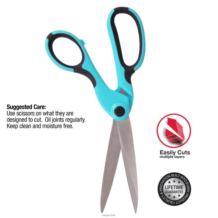 SINGER Tijeras curvadas de alta resistencia Proseries de 9,5" con agarre cómodo accesorios 860BJ163