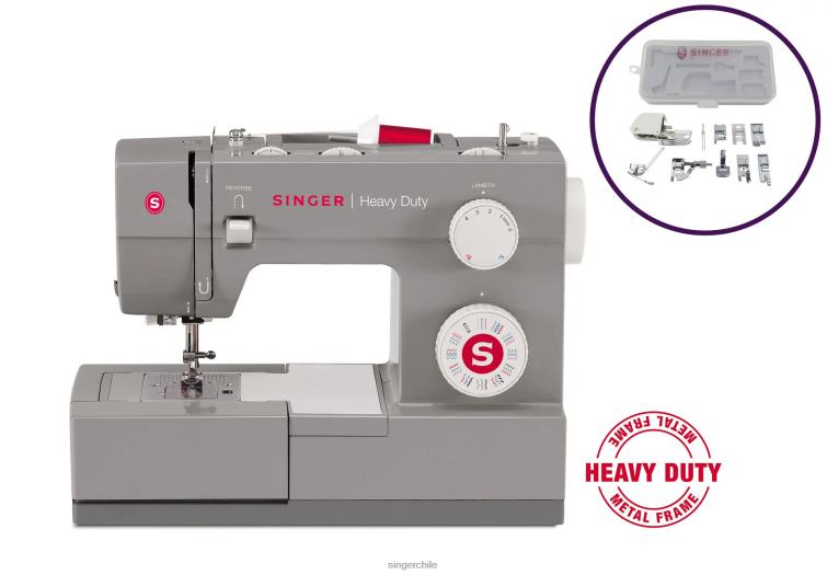 SINGER Paquete de kit de prensatelas para máquina de coser 4432 de alta resistencia máquinas 860BJ15