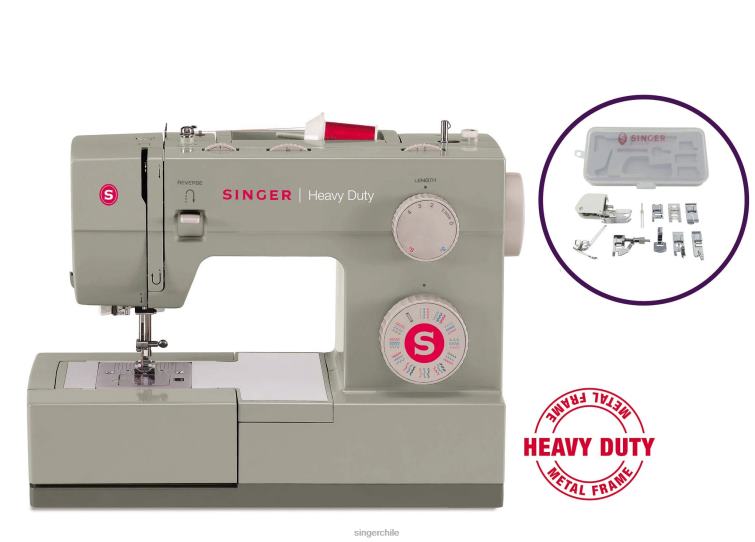 SINGER Paquete de kit de prensatelas y 4452 de alta resistencia máquinas 860BJ5
