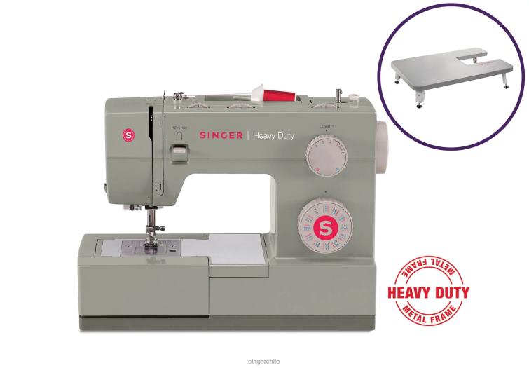 SINGER Paquete de mesa extensible y 4452 de alta resistencia máquinas 860BJ4